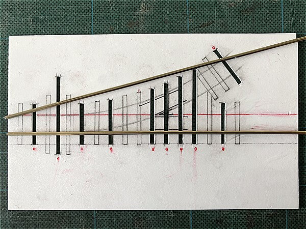 自作ポイントレールの作り方